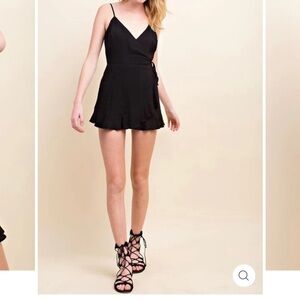 Elegant Black Wrap Dress